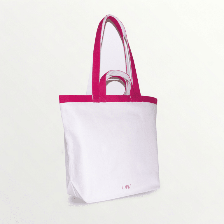 sac écoresponsable Aelia rose vu de 3 quarts