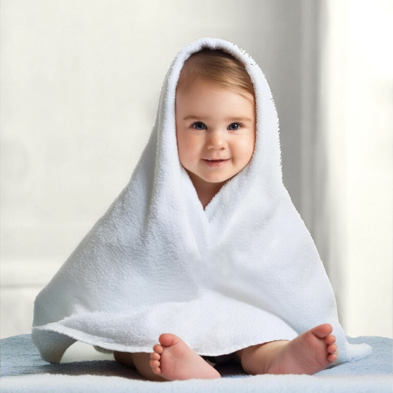 Bébé dans son poncho